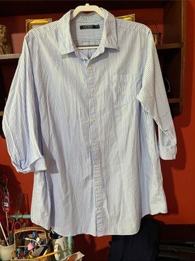 Ralph Lauren striped cotton sleep shirt XL